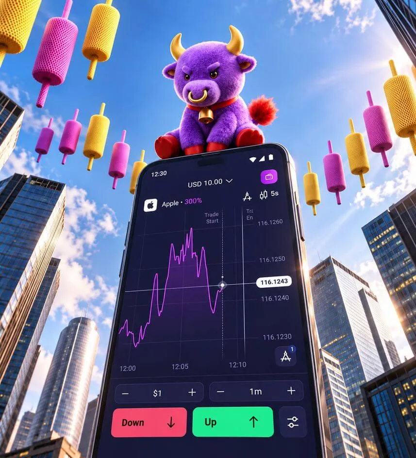 Tampilan aplikasi trading Zemmy Trade